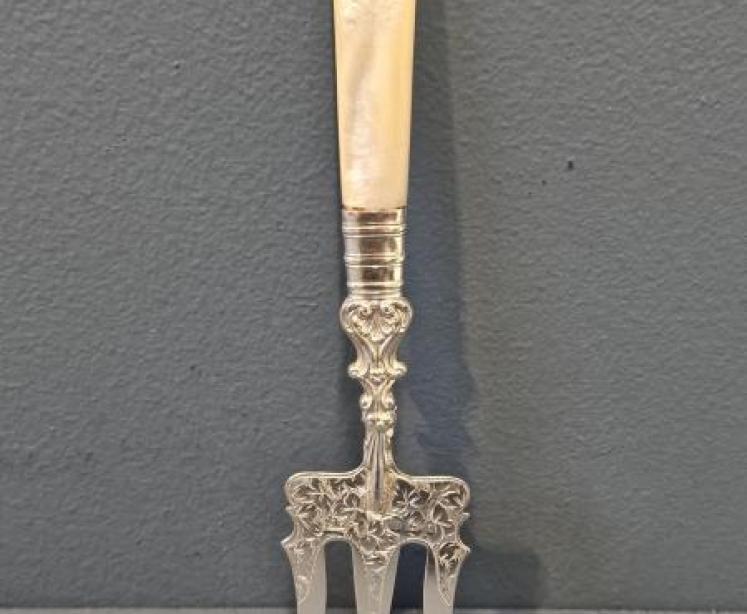 Victorian Silver Hors D'oeuvres Fork - Image 1