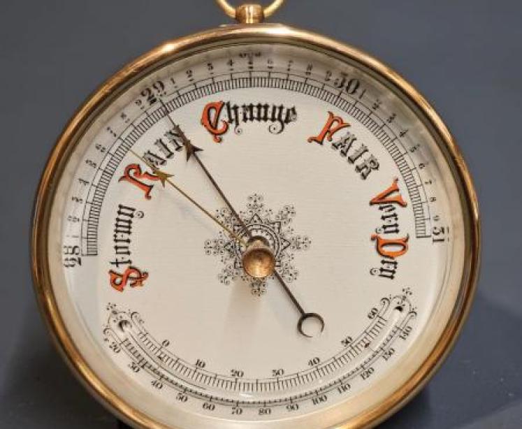 Victorian Brass Cased Marine Barometer - Image 1