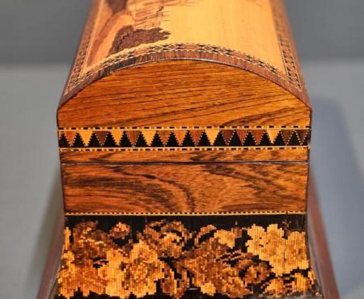 Victorian Tunbridge Ware Letter Casket  - Image 6