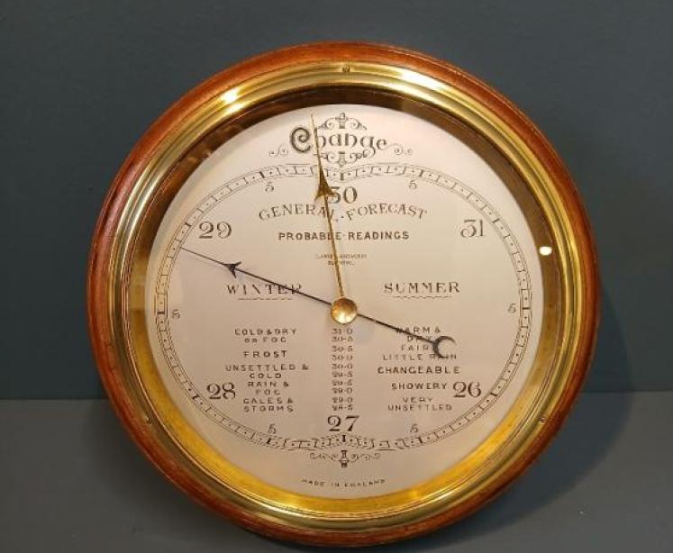 Large Edwardian Period 'Forecasting' Barometer - Image 1