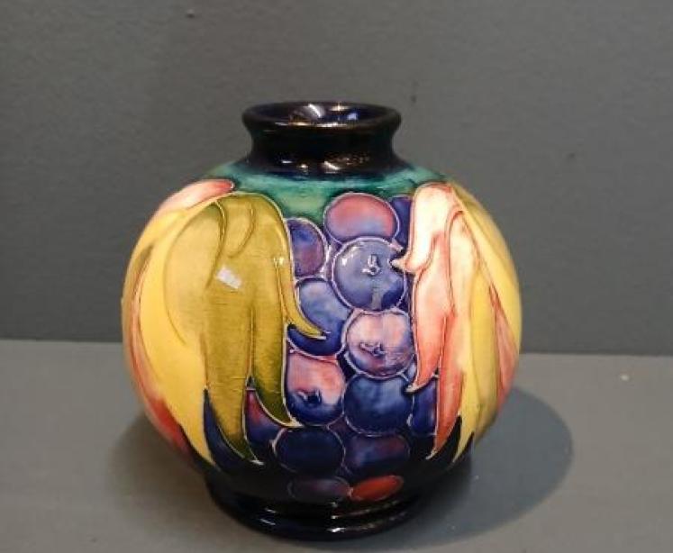 Moorcroft Leaf & Berries Globular Vase - Image 3