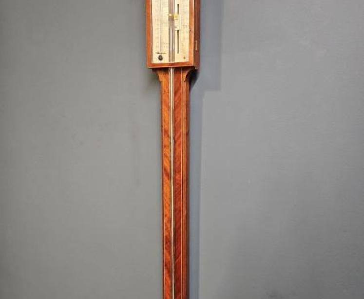 George III Mahogany Stick Barometer - Image 7