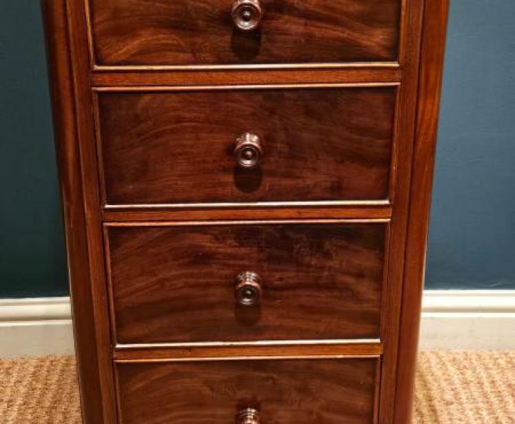 Pair Victorian Mahogany Bedside Cabinets - Image 3