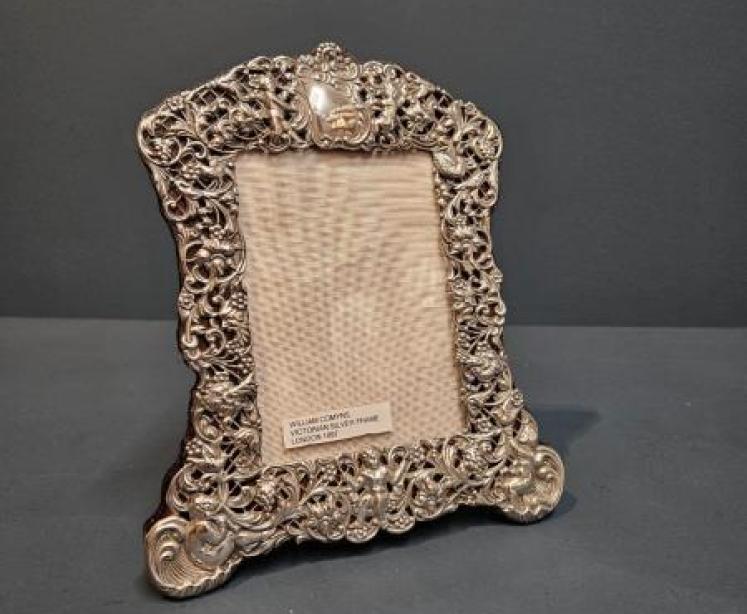 Victorian Silver Photo Frame By William Comyns  - Image 1