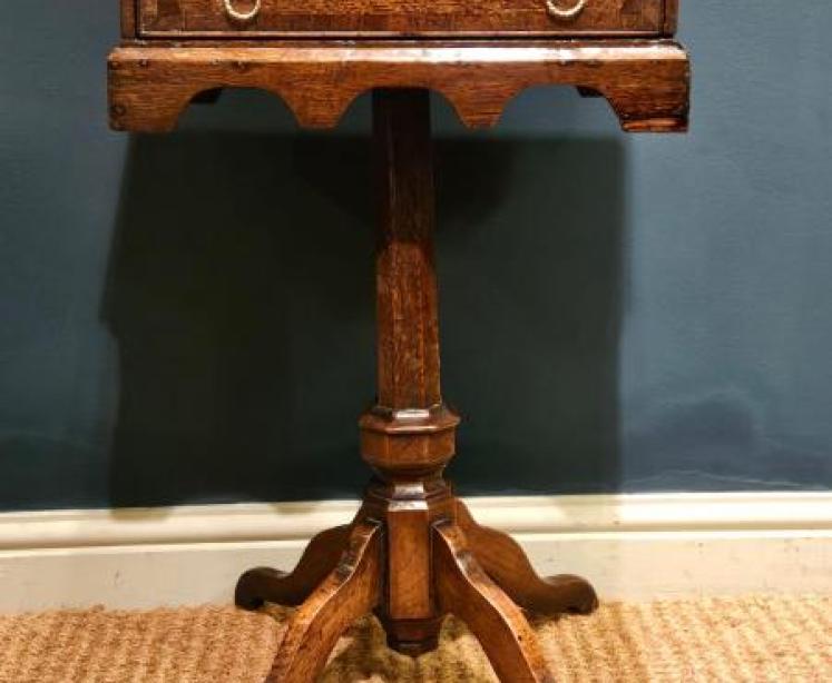 George II Oak Tripod Side Table - Image 3