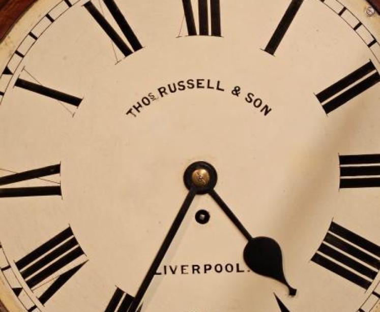 Victorian Walnut Fusee Dial Clock - Image 2