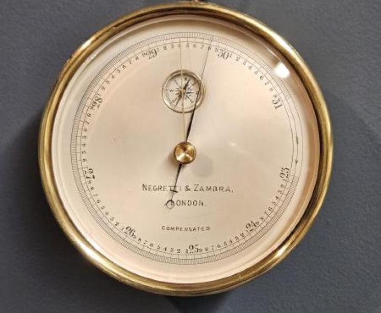 Negretti & Zambra Marine Barometer with Compass - Image 1