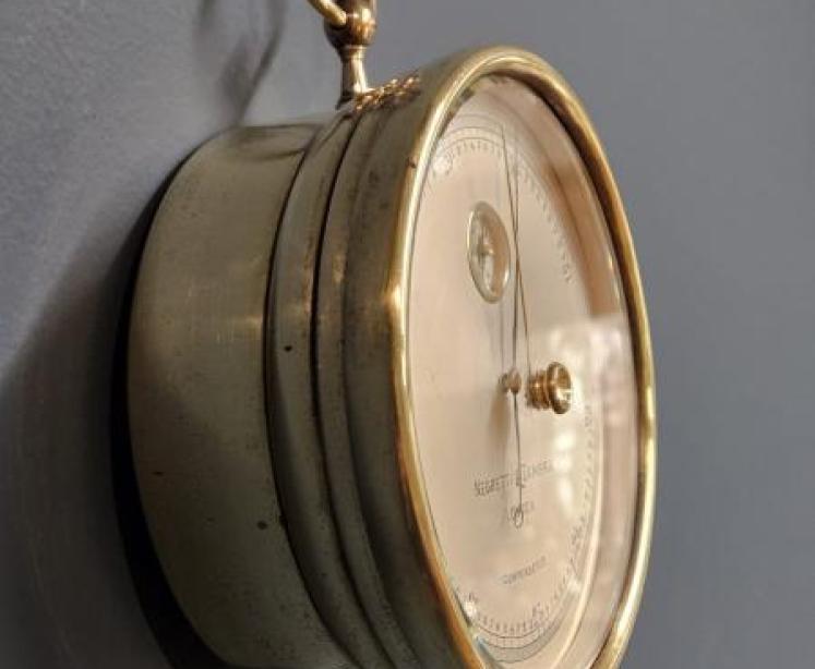 Negretti & Zambra Marine Barometer with Compass - Image 2