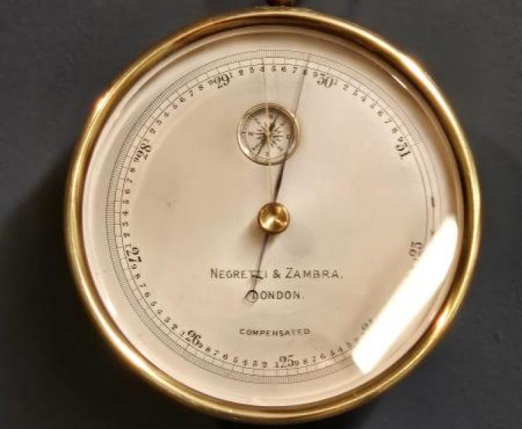 Negretti & Zambra Marine Barometer with Compass - Image 7