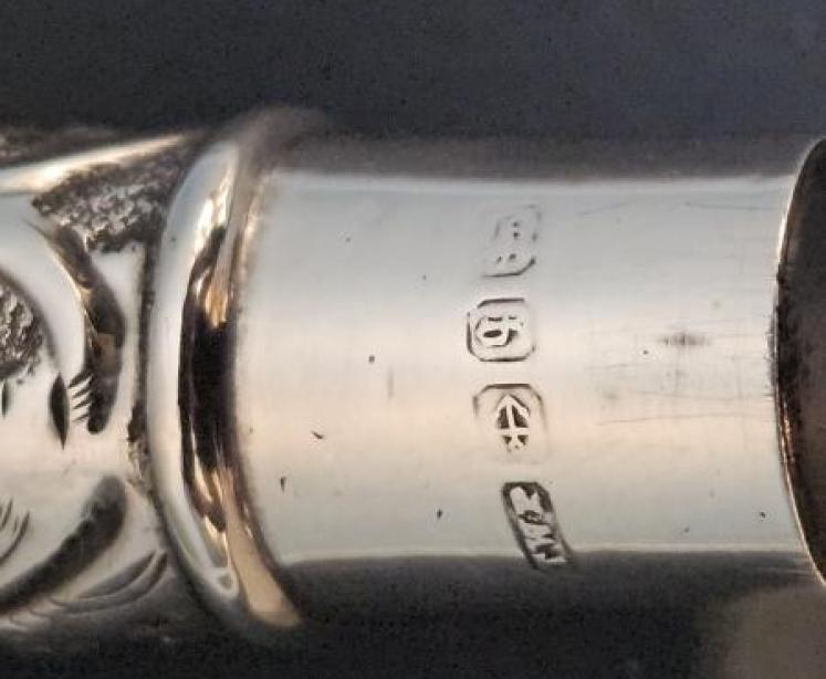 Victorian Silver & Ebony Conductor's Baton - Image 3