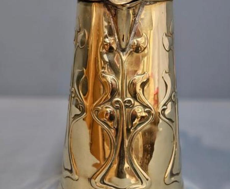 Art Nouveau Brass Jug - Image 6