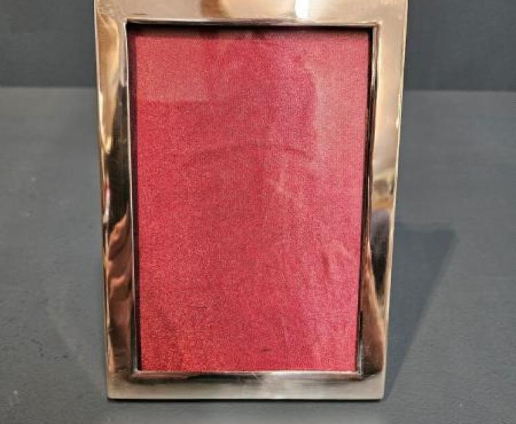 Edwardian Silver Photo Frame With Ribbon Crest - Image 1