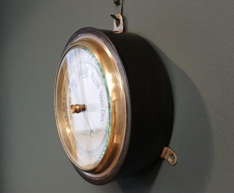 Victorian Steel Cased Fisherman's Marine Barometer - Image 6