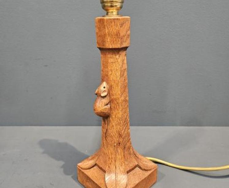 1950's Thompson of Kilburn Mouseman Table Lamp - Image 1