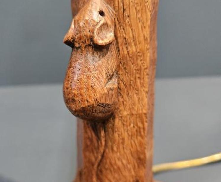 1950's Thompson of Kilburn Mouseman Table Lamp - Image 4