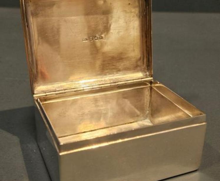 George III Country House Silver Table Box - Image 3