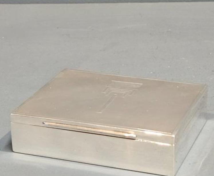 Silver Card Box with Rising Card Tray - Image 5