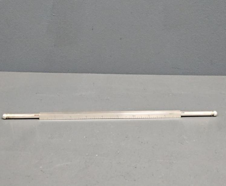 Unusual William IV Silver Ruler Pen and Pencil Combination - Image 6