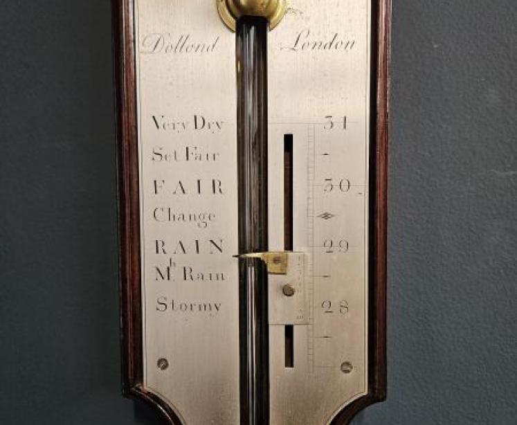 George III Stick Barometer by Dollond  - Image 2