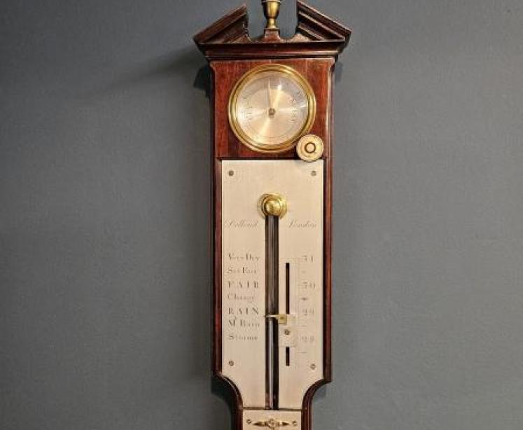 George III Stick Barometer by Dollond  - Image 3