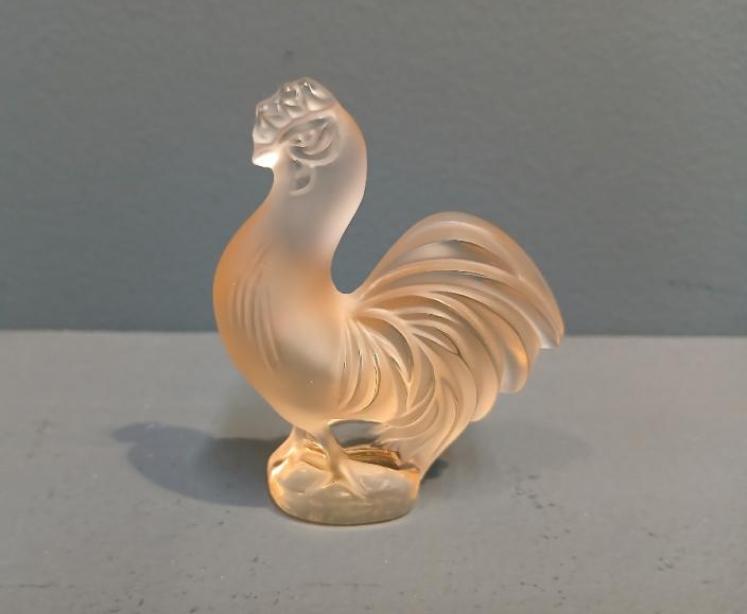Lalique Golden Yellow Cockerel - Image 1