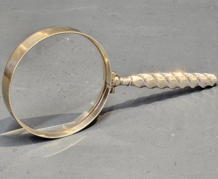 Victorian Silver Magnifying Glass  - Image 6