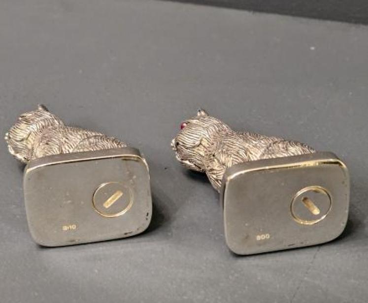 Pair of Silver Terrier Salt and Peppers - Image 5