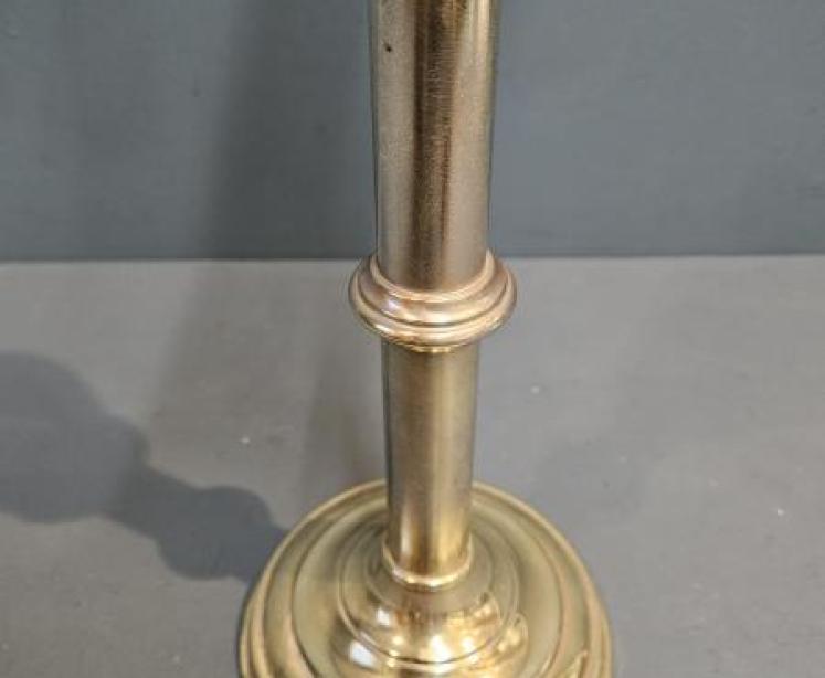 Victorian Brass Student Candle Lamp - Image 4