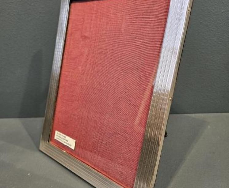 Engine Turned Silver Photo Frame - Image 4