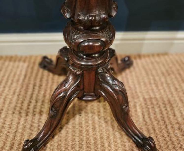 Superb Victorian Parquetry Walnut Snap Top Table - Image 7