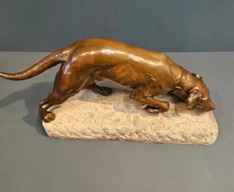 Bronze of a Pointer by Georges Gardet - Image 6