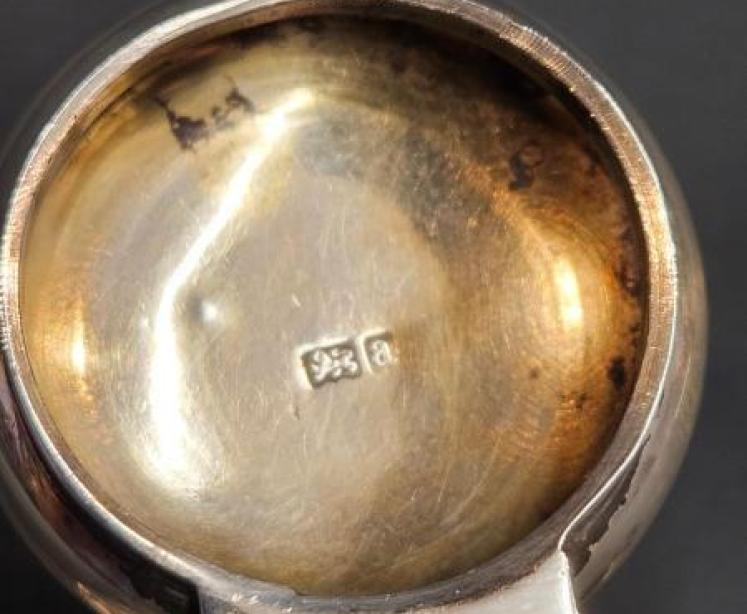 Victorian Silver and Crystal Pen and Ink Stand - Image 6