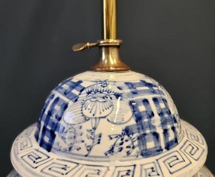 Victorian Chinese Ginger Jar Lamp  - Image 5