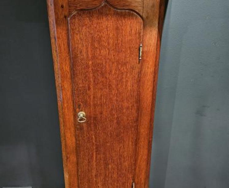 George III Oak Carlisle Longcase Clock  - Image 6