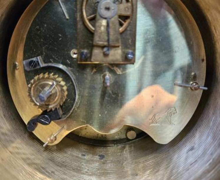 Edwardian Sheraton Inlaid Mantel Clock - Image 5