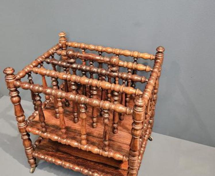 William IV Rosewood Canterbury or Magazine Stand - Image 1