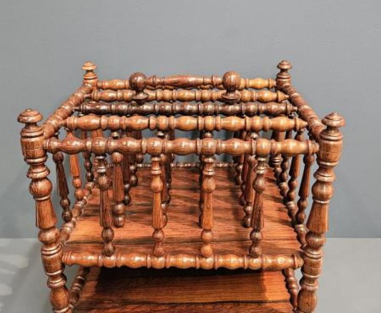 William IV Rosewood Canterbury or Magazine Stand - Image 6