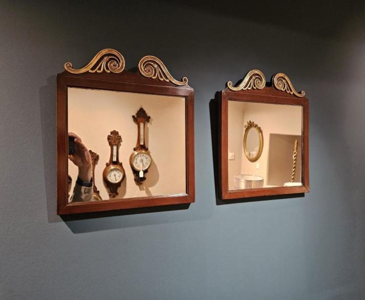 Matching Pair of Small Victorian Mirrors - Image 1