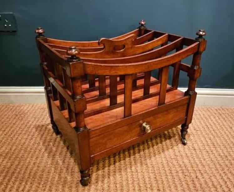 Early Victorian Mahogany Canterbury - Image 3