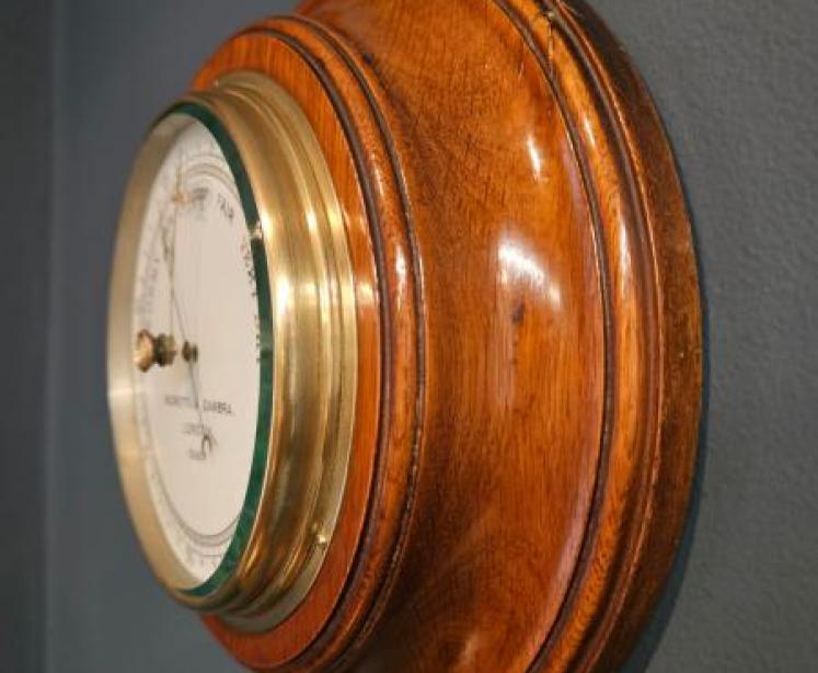 Negretti & Zambra Oak Cased Barometer - Image 4