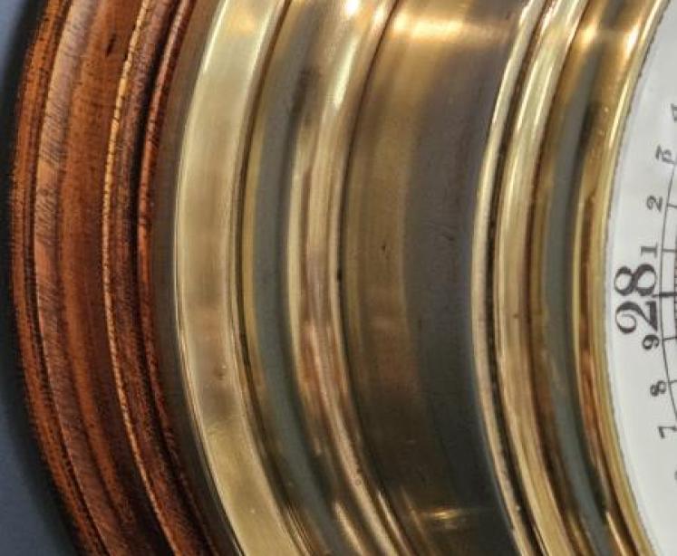 Victorian Ships Bulk Head Barometer - Image 4