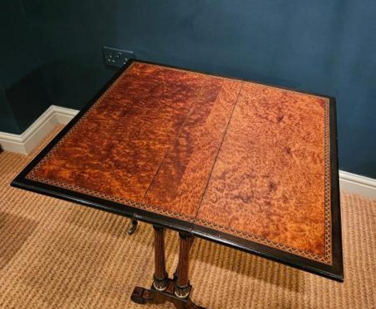 Victorian Amboyna Sutherland Table - Image 7