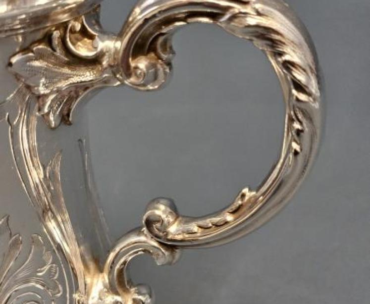 Fine Quality Early Victorian Silver Jug by Bernard - Image 6