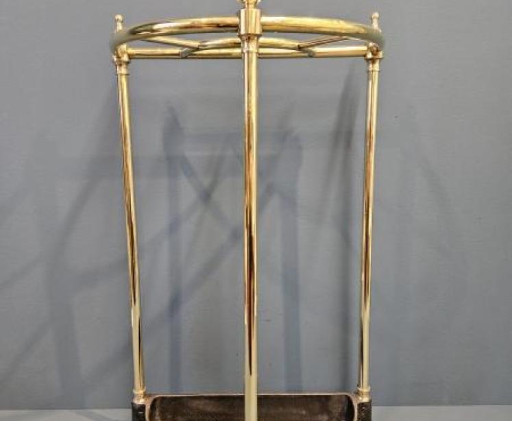 Victorian Brass and Cast Iron Stick Stand - Image 3
