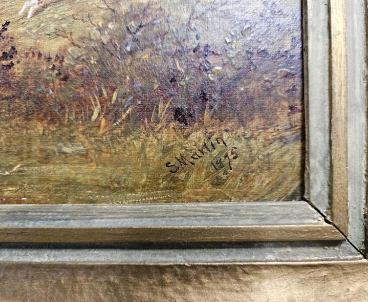 Mid Victorian Hunt Scene Oil on Canvas  - Image 3