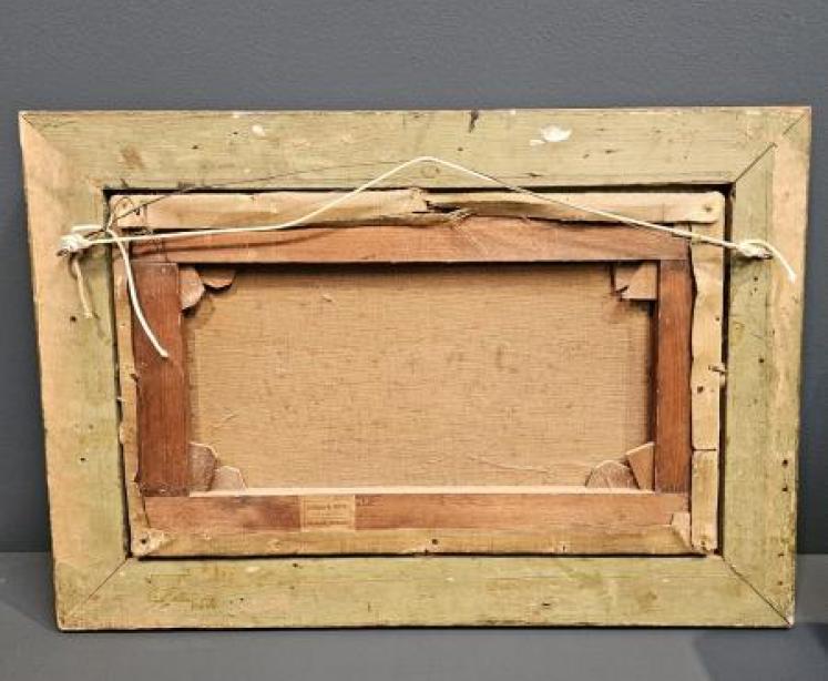 Mid Victorian Hunt Scene Oil on Canvas  - Image 7