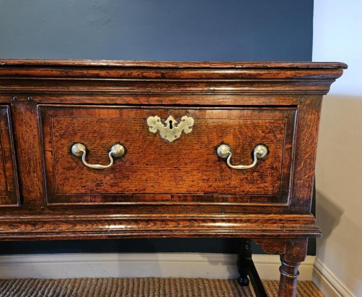 George III Oak Country House Dresser - Image 3