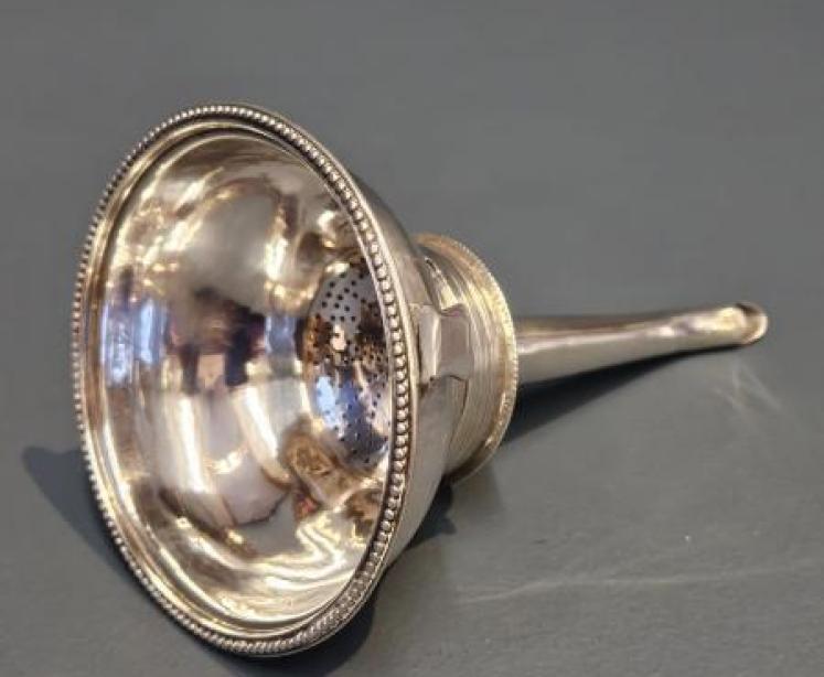 Fine Regency Silver Wine Funnel - Image 1