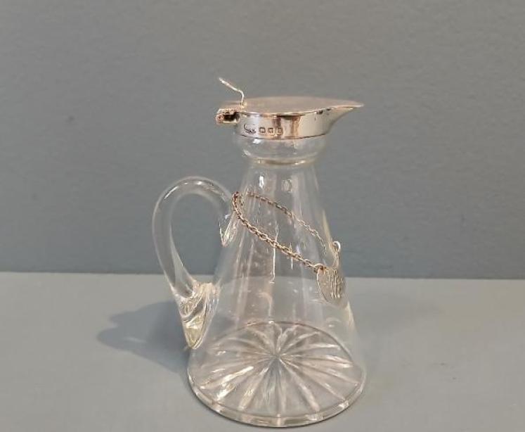 George V Silver Whisky Noggin & Label - Image 7