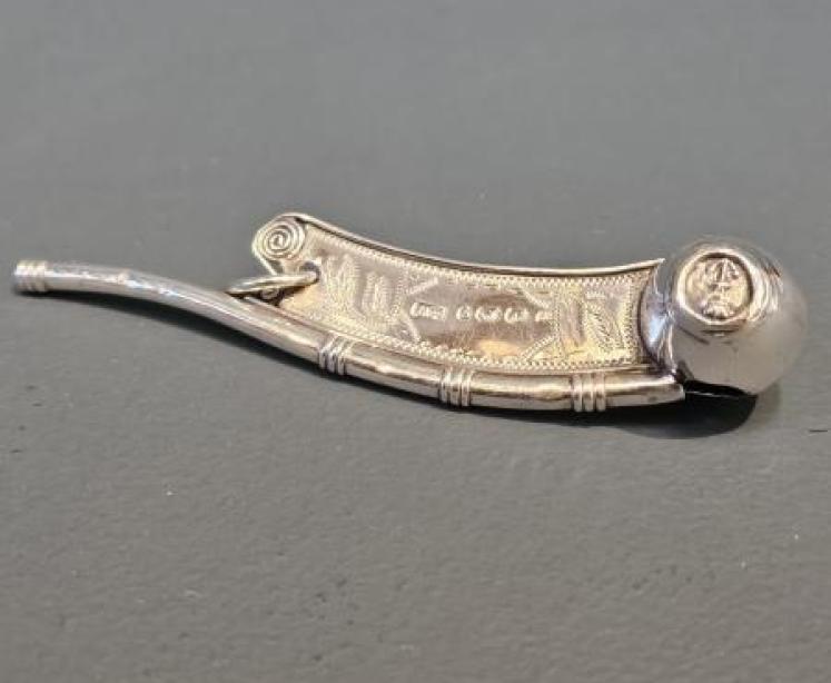 Rare Victorian Silver Bosun's Whistle - Image 1